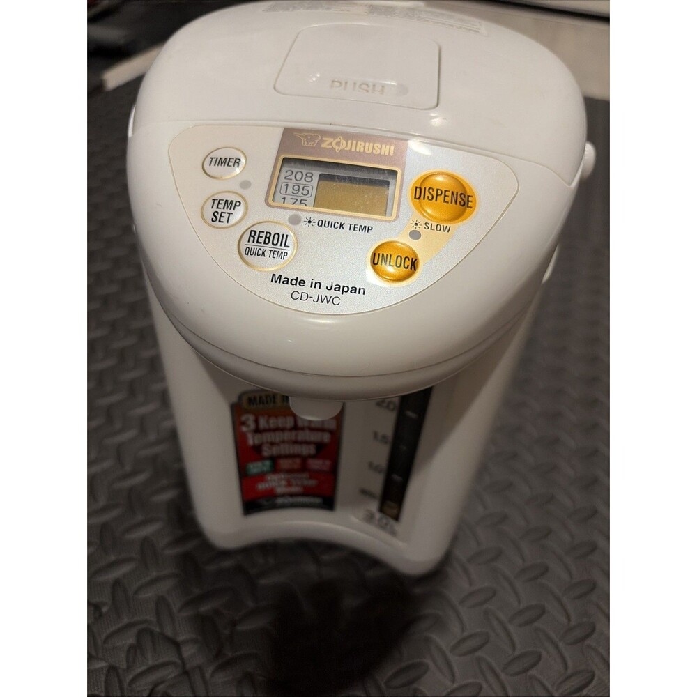 Zojirushi CD-JWC40 Water Dispenser Boiler & Warmer 4.0 Liter White